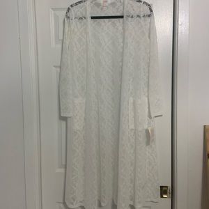 Lularoe Sarah / White Lace - NWT
